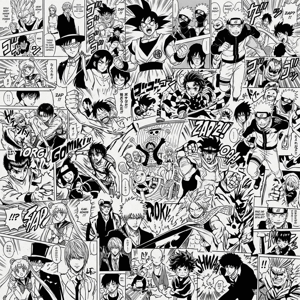 Manga Panel Tee — all over print