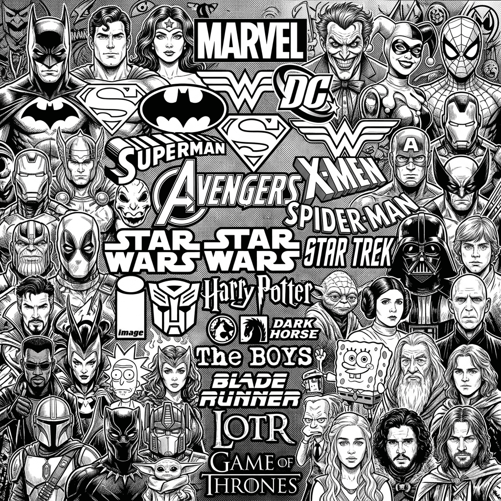 Multiverse Legends Tee — print detail