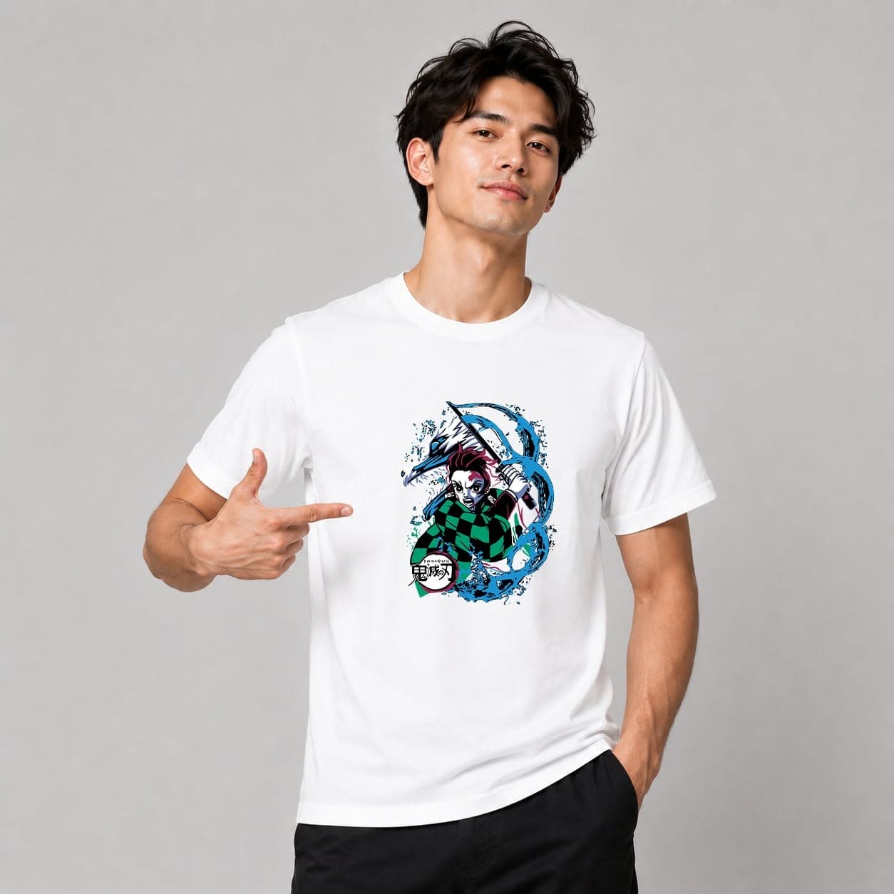 Breath of Water Tee — on model